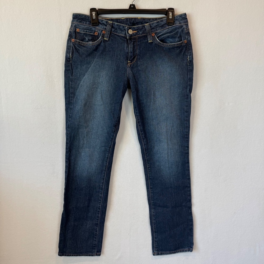 Lucky Brand Lola Straight Jeans Womens 29 Short Dark Wash Denim Gene Montesano